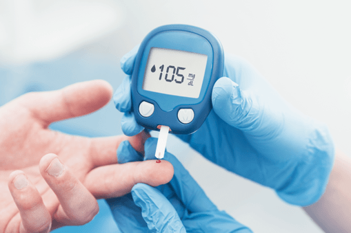 Increasing glucose levels in blood plasma in Mellitus in Diabetes